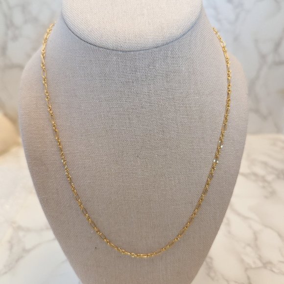 J. Crew Jewelry - J.Crew Demi-fine 14k Gold-plated 20" Mixed Link Chain Necklace NWOT